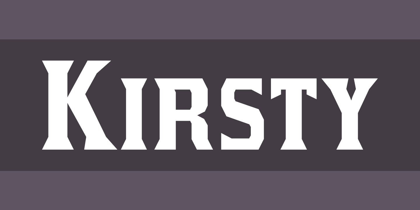 Font Kirsty